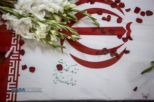 تشییع پیکر شهید اعتشاشات تروریستی در قم