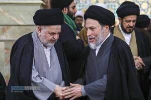 تشییع پیکر آیت الله سیدهادی حسینی سیستانی برادر حضرت آیت‌الله سید علی سیستانی