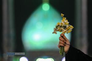 حال و هوای بارانی مسجد مقدس جمکران در شب نیمه شعبان