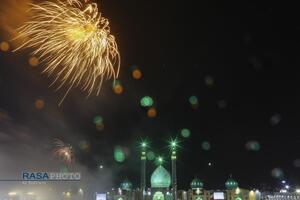 حال و هوای بارانی مسجد مقدس جمکران در شب نیمه شعبان