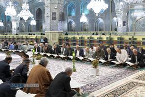 ترتیل خوانی قرآن کریم در حرم مطهر رضوی