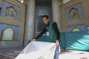 ضیافت افطار در صحن ملکوتی حرم کریمه اهلبیت (س)