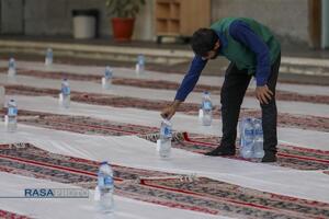 ضیافت افطار در صحن ملکوتی حرم کریمه اهلبیت (س)