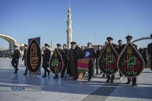 آئین تعویض پرچم مسجد مقدس جمکران در پی شهادت حضرت آیت‌الله‌العظمی خامنه‌ای (قدس‌سره)