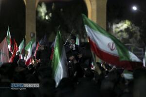 خروش انتقامی مردم قم در شب عزاداری شهادت امام خامنه‌ای (قدس‌سره)