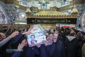 تشییع 13 شهید حملات اخیر دشمن در قم