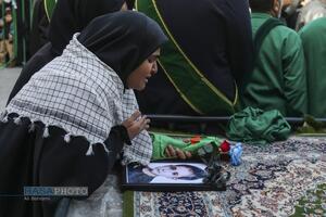 تشییع پبکر ۶ شهید جنگ رمضان در قم