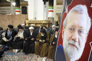 بزرگداشت شهید لاریجانی و وداع با پیکر مطهر شهید کیارش در حرم بانوی کرامت