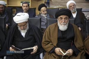 بزرگداشت شهید لاریجانی و وداع با پیکر مطهر شهید کیارش در حرم بانوی کرامت