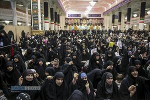 بزرگداشت شهید لاریجانی و وداع با پیکر مطهر شهید کیارش در حرم بانوی کرامت