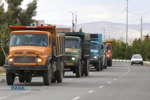 بیعت کامیون‌داران استان قم با رهبر معظم انقلاب