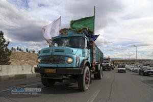 بیعت کامیون‌داران استان قم با رهبر معظم انقلاب