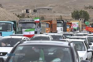 بیعت کامیون‌داران استان قم با رهبر معظم انقلاب