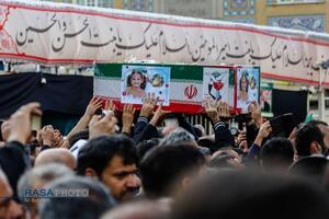 تشییع پیکر ۱۷ شهید تجاوز آمریکایی صهیونی به پردیسان