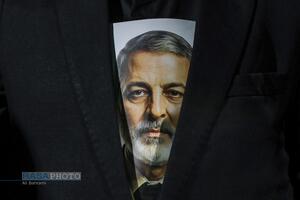 استقبال مردم قم از پیکر سپهبد شهید سید عبدالرحیم موسوی