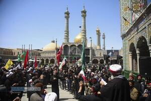 عزاداری هیئات مذهبی قم در روز شهادت حضرت امام صادق (ع)