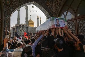 تشییع بسیجی شهید محسن گرایی