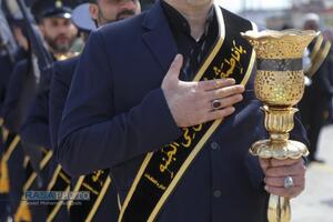 دسته عزاداری خادمان کریمه اهلبیت (س) در روز شهادت حضرت جواد الائمه (علیه‌السلام)