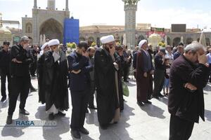 دسته عزاداری خادمان کریمه اهلبیت (س) در روز شهادت حضرت جواد الائمه (علیه‌السلام)