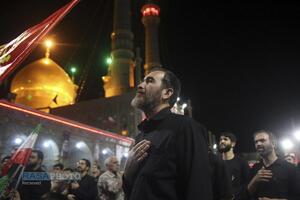 اجتماع هیئات مذهبی قم با شعار «مسلم دیگر تنها نخواهد ماند» در حرم مطهر