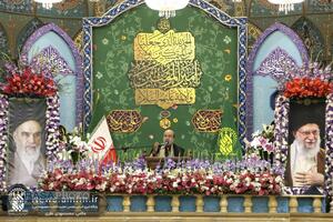 جشن باشکوه شب عید سعید غدیر در حرم مطهر بانوی کرامت