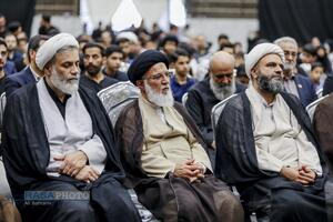 آئین سیاه پوشان عزای حسینی و رونمایی از اثر 