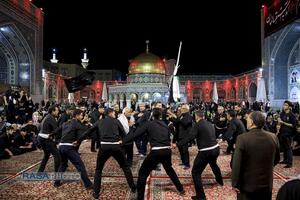 عزاداری شب سوم محرم در حرم مطهر رضوی