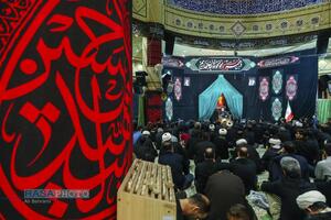 عزاداری شب سوم محرم در هیئت ثارالله قم