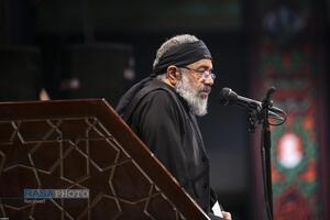 مراسم عزاداری شب عاشورای حسینی در جوار محل شهادت قائد شهید