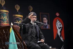 مراسم عزاداری شب عاشورای حسینی در جوار محل شهادت قائد شهید