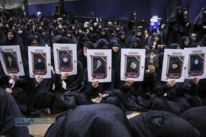 آخرین شب مراسم عزاداری حضرت اباعبدالله الحسین (ع) در جوار محل شهادت امام شهید