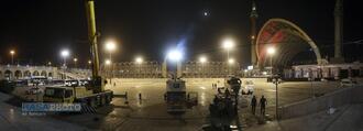 آخرین مراحل آماده سازی محل برگزاری بزرگترین وداع تاریخ